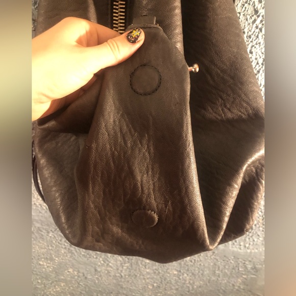 Dream Control Triangular backpack, faux leather, slate grey - Picture 3 of 9